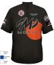 Allen Solid Hole Black & Orange Color Jersey Replica