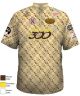 Keven Grid Chess Crazy Cream, Tan & Dark Brown Color Jersey Replica